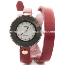 Neueste Design Multi Layer Leder Armbanduhr für Mädchen